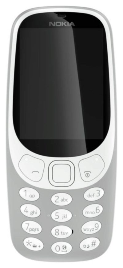 Sim Free Nokia 3310 Mobile Phone - Silver.